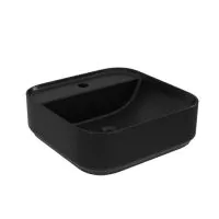 Essentials Ravine 400 x 420mm Bowl with One Tap Hole – Black - 1