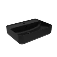 Essentials Ravine 600mm Countertop Bowl With One Tap Hole – Black - 0