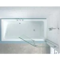 Two Panel Hinged Bath Screen (left) - 1