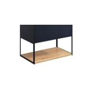 Mada Wall Mounted Rectangular Shelf & Frame in Indigo Blue - 1