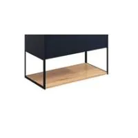 Mada Wall Mounted Rectangular Shelf & Frame Blue 700mm - 1