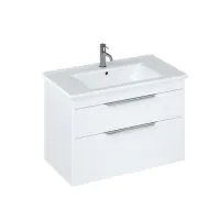 Shoreditch 85cm double drawer Matt White - 0