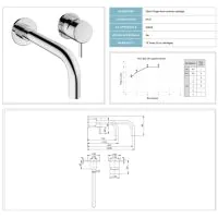 Crosswater MPRO Wall Mounted Basin Mixer Slate - 0