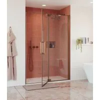 Optix 10 Pivot Door with Inline Panel 1000mm - 0