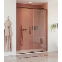 Optix 10 Single Sliding Door 1200mm Bronze - 0