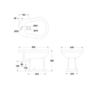 Burlington Floor Standing Bidet in White Gloss Finish - 1