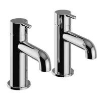 Dartmouth Bath Pillar Taps Chrome - 1