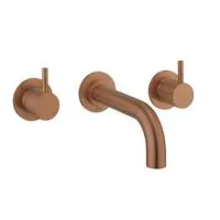 MPRO 175mm Wall Mounted Bath 3 Hole Set Bronze Finish - 1