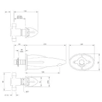 Lefroy Brooks Belle Aire Deck Mounted Bath Filler (choose finish) - 1