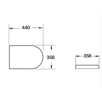 Essentials Arco / Alma Soft Close, Quick-Release Duraplus Seat S1088SCQR - 1