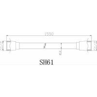 1500mm Smooth Chrome Shower Hose - 1