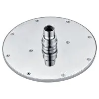 250mm Chrome Round Shower Head - 1