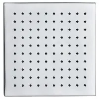 250mm Chrome Square Shower Head - 0