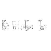 Essentials Suburb Complete WC including Seat - 4