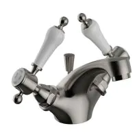 Glastonbury 1TH Basin Mixer Brushed Nickel - 1