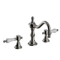 Glastonbury 3TH Swivel Spout Basin Mixer Brushed Nickel - 0