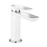 Crosswater Pier 125mm Basin Monobloc Mixer Taps - White - 0