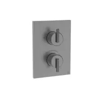 3ONE6 Lever Crossbox 2 Outlet Shower Valve Slate - 1