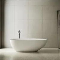 Luxe Wells 1700 Egg freestanding Solid Surface Matt Bath  - 1