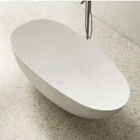 Luxe Wells 1700 Egg freestanding Solid Surface Matt Bath  - 2