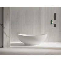 Luxe Perth 1600 Moon freestanding Solid Surface Matt Bath  - 3