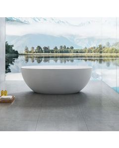 Luxe Stirling 1700 Oval Freestanding Solid Surface Bath 