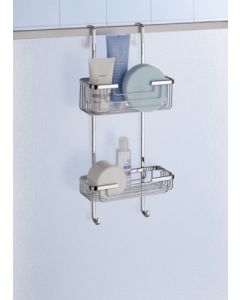 Bathroom Origins 2 Tier Hanging Wire Shower Rack 