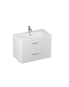 Camberwell 800mm Wall Mounted Vanity Unit Frosted White