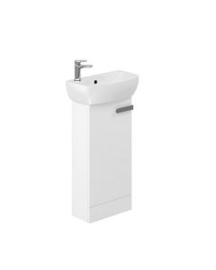 MyHome White Basin Unit Floor Standing w/ 1 Tap Hole