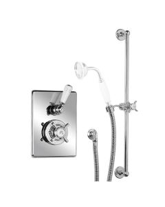 Lefroy Brooks Godolphin Concealed Thermostatic Shower Mixer Valve With Slide Rail (choose finish)