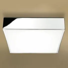 HIB Inertia Ceiling Light LED illuminated square chrome light