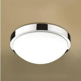 HIB Momentum Ceiling Light LED illuminated circular chrome light