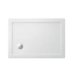 Acrylic Rectangle 1000 x 800 x 35mm tray - White Gloss