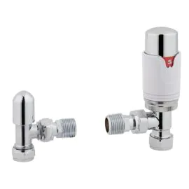 Eastbrook Angled Thermostatic Radiator Valves (Pair)