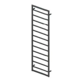 1200X600mm Mitre Designer Matt Anthracite Heated Towel Rail