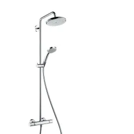 Hansgrohe Croma 220 Showerpipe w/ Swivelling Shower Arm