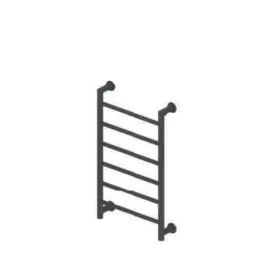 800 X 500mm Open Designer Matt Anthracite Heated Towel Rail 