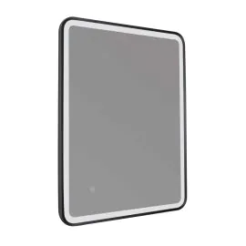 HIX Mirror With Light - Matt Black