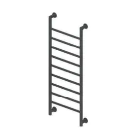 1200 X 500mm Open Designer Matt Anthracite Heated Towel Rail 