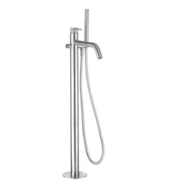 3ONE6 Freestanding Bath Shower Mixer-Brushed Stainless Steel