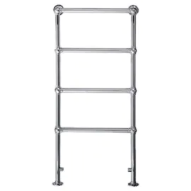 1195 X 500mm Traditional Chrome Heated Towel Rail Floor Standing