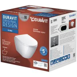 Duravit D-Neo Wall-Mounted Compact Toilet Set with Rimless tech