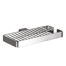 Bathroom Origins Lounge Chrome All Metal Double Soap Basket