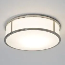 Astro Lighting Mashiko 300mm Round Bathroom Ceiling Light Chrome Finish With White Opal Glass Diffuser