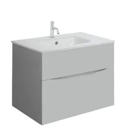 Glide II Ice White Glass Basin 1 Tap Hole 700mm