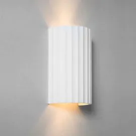 Astro Lighting Kymi 220 Up & Down Wall Light White Plaster Finish 