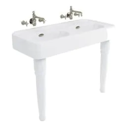 Arcade Bathrooms 1215 x 560mm Double Basin With Overflow 