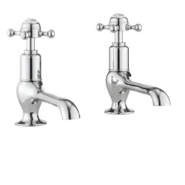 Crosswater Belgravia Crosshead Long Nose Basin Taps pair