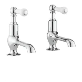 Crosswater Belgravia Lever Long Nose Basin Taps (pair) Chrome