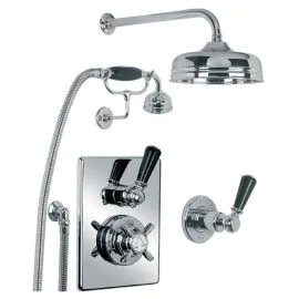 Godolphin Lever Shower Valve w/ Fixed 200mm Rose & Shower